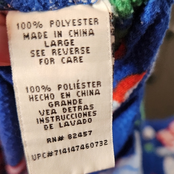 National Lampoon's Christmas Vacation Size Large PJ Pants "Don't Hog The Nog" - Picture 6 of 7